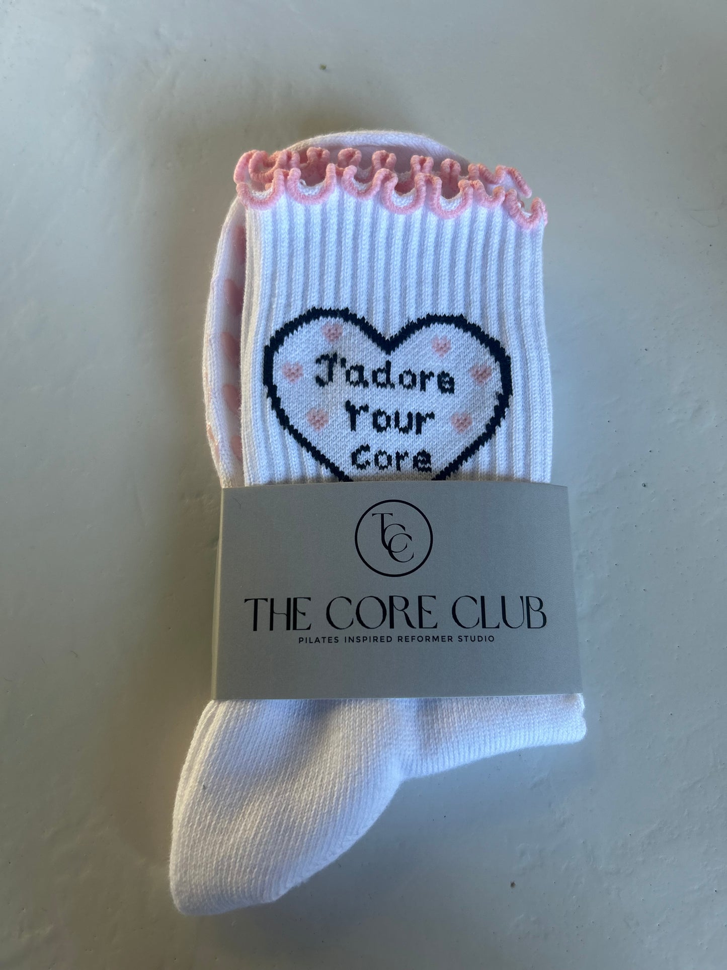 TCC J'Adore Your Core Grippy Socks